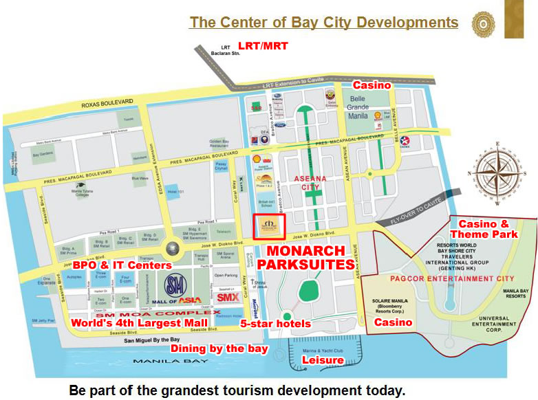 Resorts World Manila Map Monarch Parksuites @ Manila Bay Philippines - Best Philippines Condo For  Sale Near Pagcor Entertainment City, Solaire Resort, Resorts World Manila,  Belle Grande Manila. Minutes From Makati City