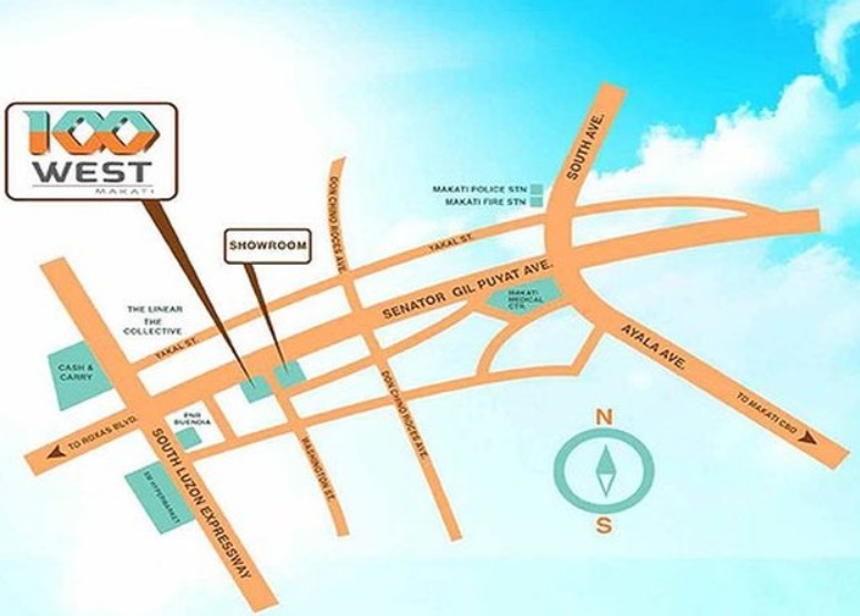 Location Map 100 West Makati