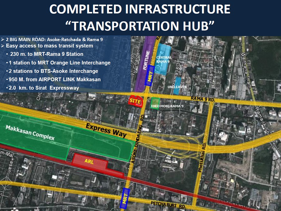 Location of Ashton Asoke Rama 9 Bangkok Property