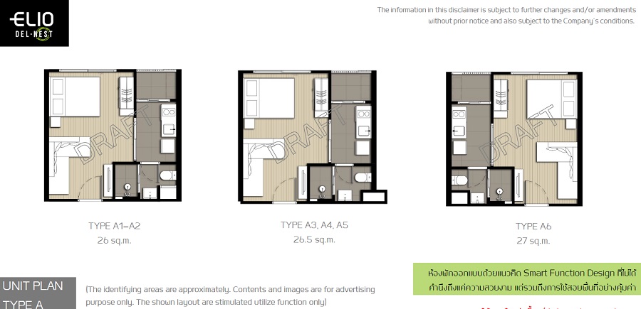 Elio Del Nest Type A Floor Plans