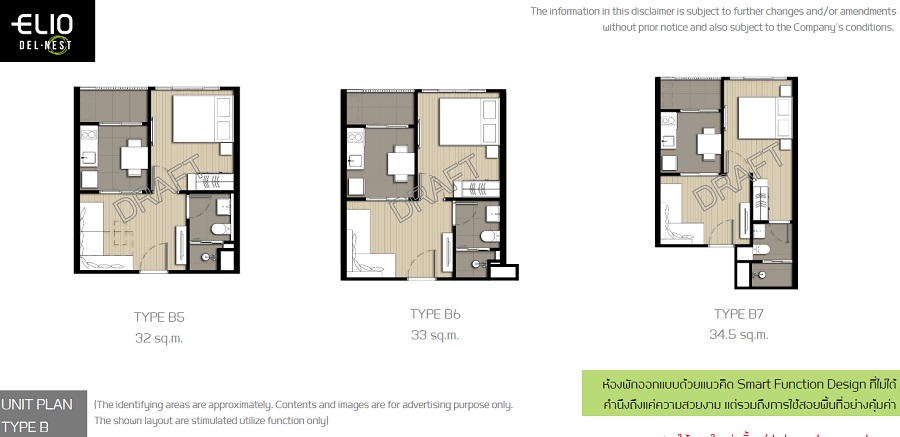 Elio Del Nest Type B2 Floor Plans