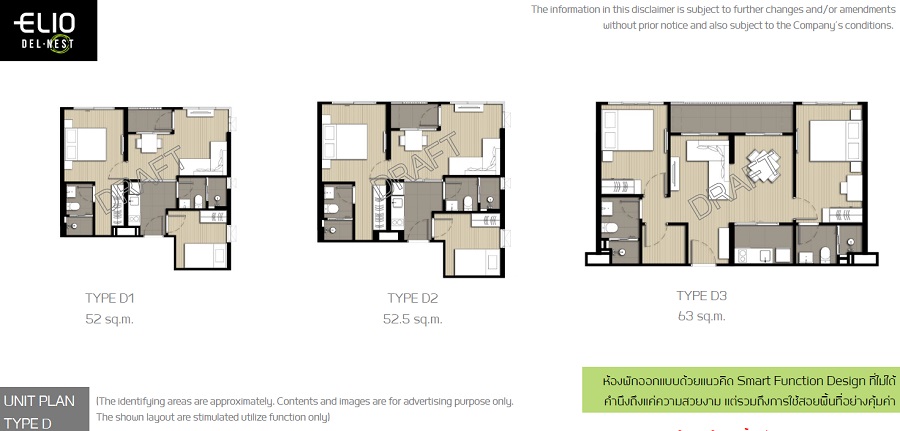 Elio Del Nest Type D Floor Plans