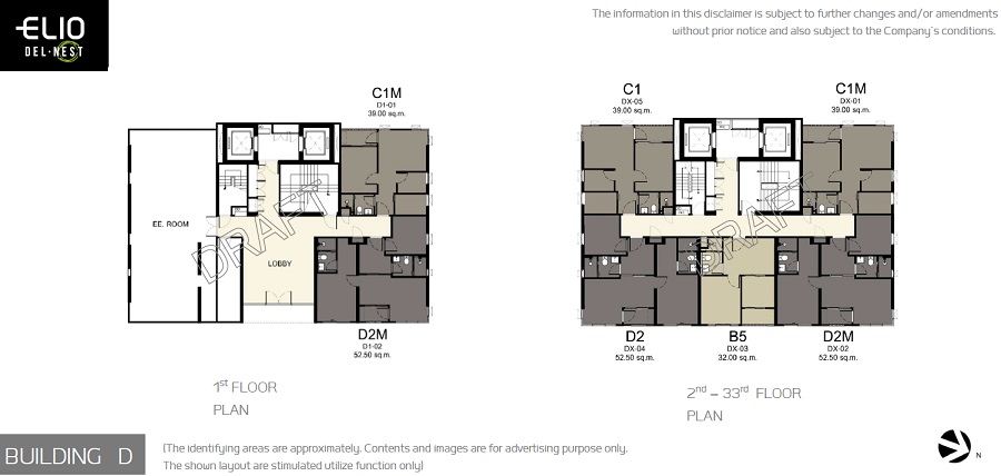 Building D Siteplan of Elio Del Nest Udom Suk Bangkok Property