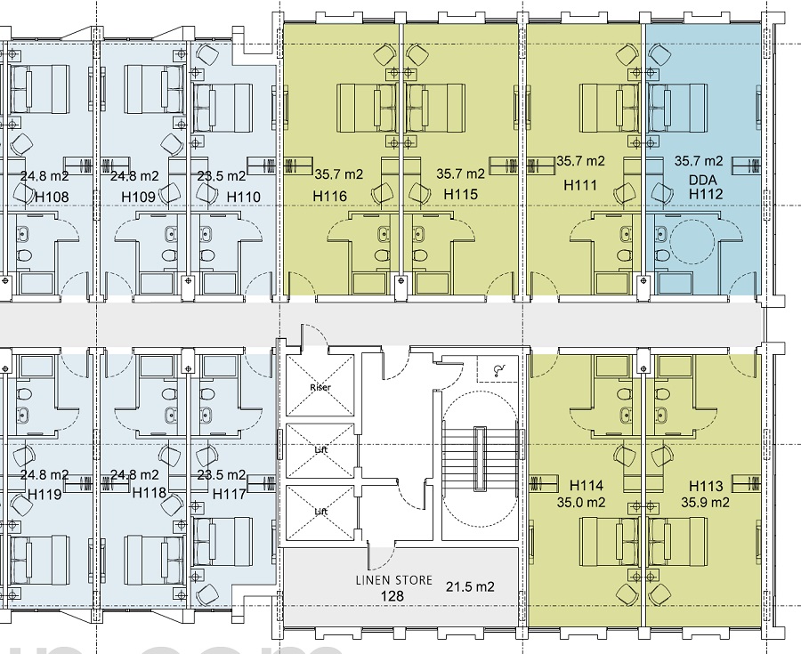 Epic Hotel & Residences typical floor plans