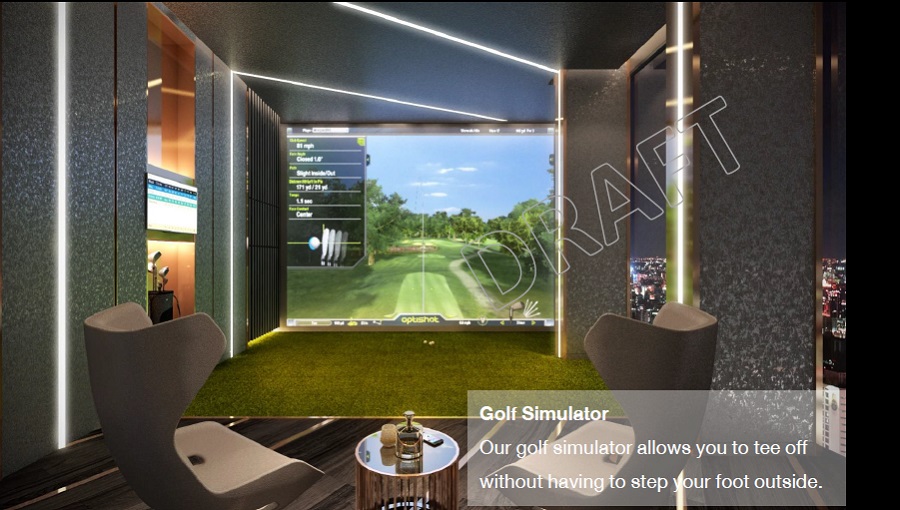 Ideo Q Sukhumvit 36 Facilities - Golf Simulator