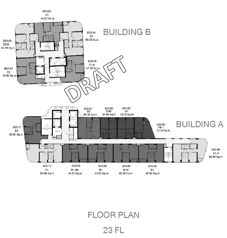 Ideo Q Sukhumvit 36 Site Plan with units