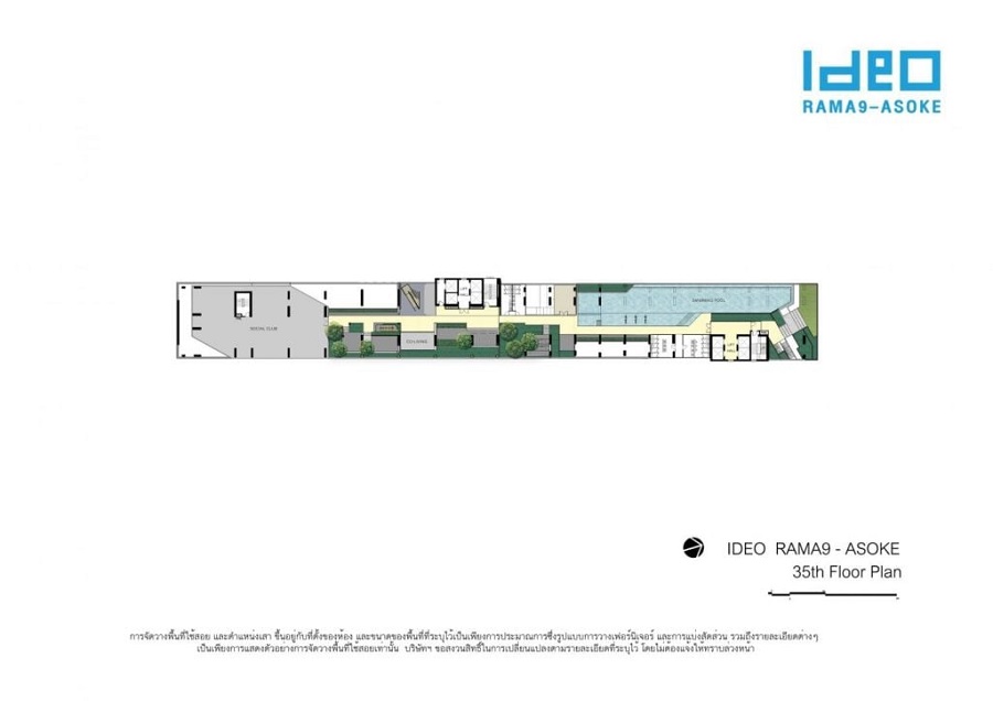 Ideo Rama 9 Asoke 35th floor siteplan