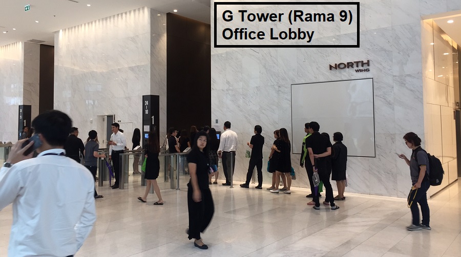 G Tower Office Lobby near Life Asoke Hype