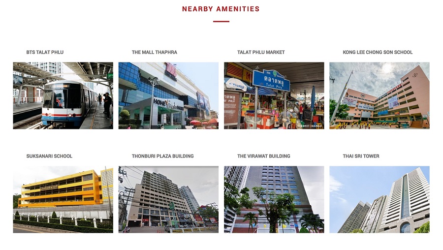 Nearby amenities around Life Sathorn Sierra Bangkok Condo