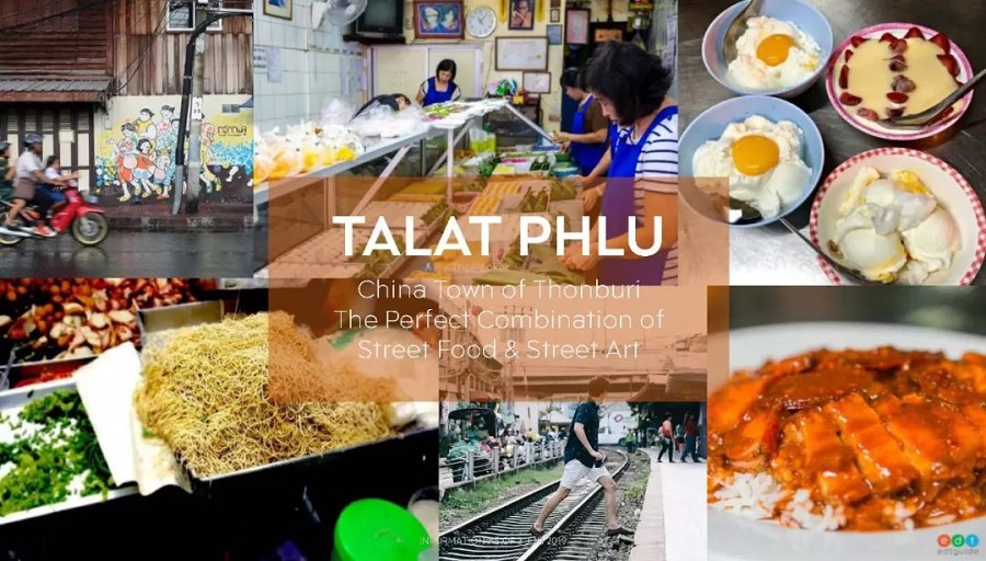 Talat Phlu food market at Life Sathorn Sierra Bangkok Condo