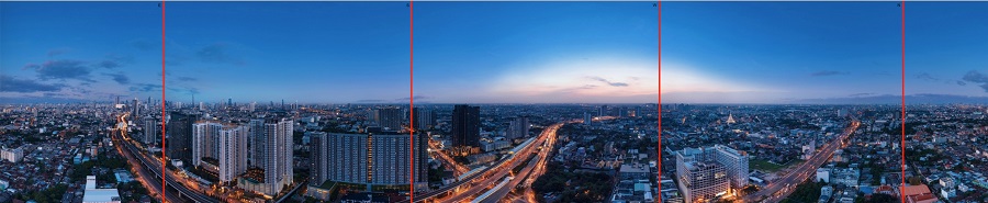 View from 40th floor of Life Sathorn Sierra Bangkok Condo