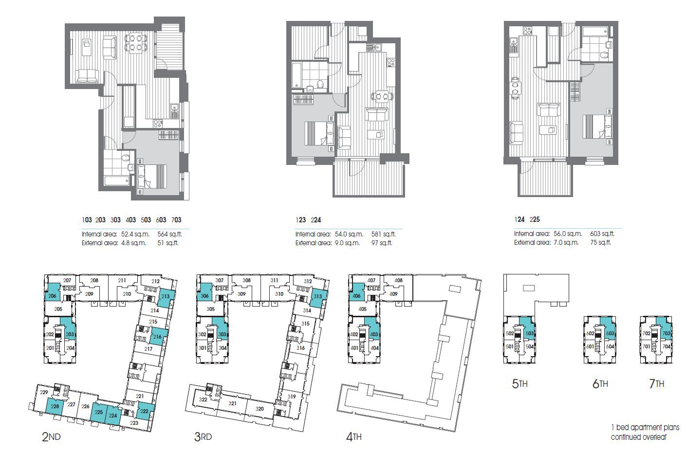 Marine Wharf East 1 bedroom floor plans part 2