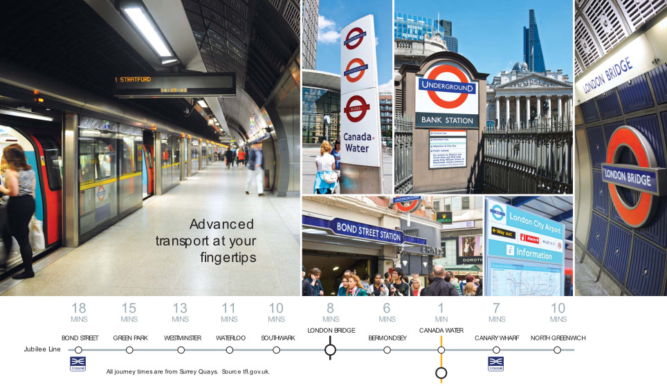 Tube travel times from Marine Wharf East London