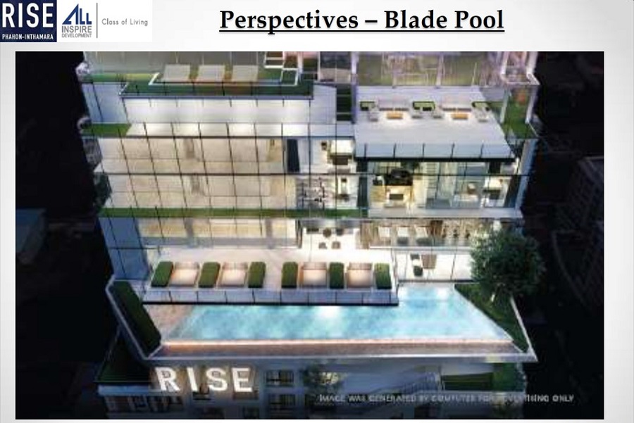 Rise Phahon Inthamara Bangkok condo blade pool facilities