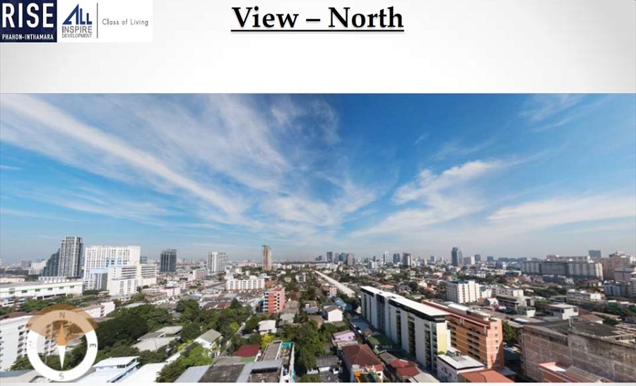 Rise Phahon Inthamara Bangkok condo North view