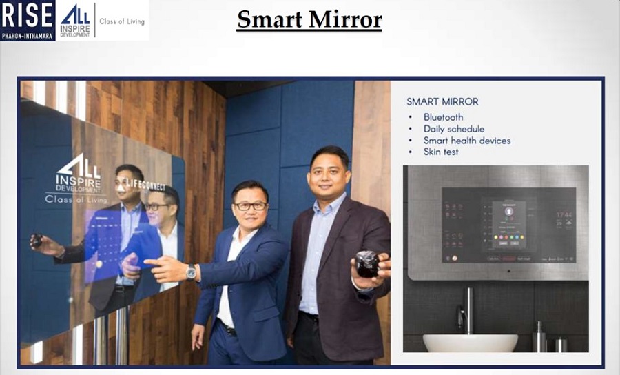 Rise Phahon Inthamara Bangkok condo smart mirror