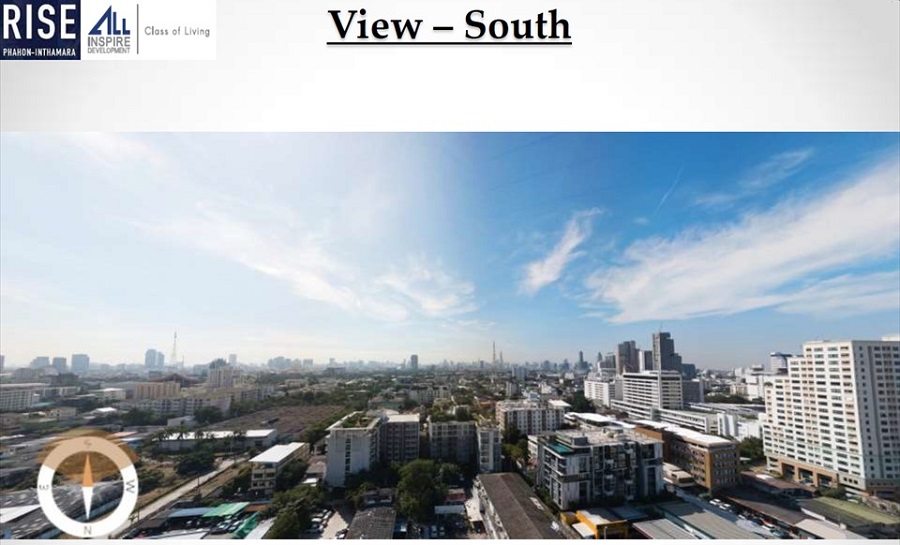 Rise Phahon Inthamara Bangkok condo South view