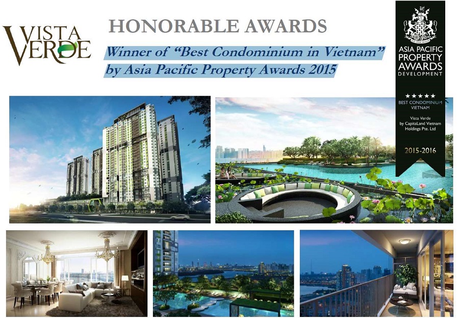 Vista Verde Award Winner for Best Condominium Vietnam 2015