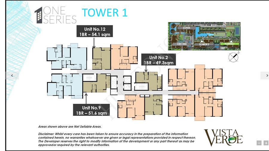 Vista Verde Site Plan Tower 1