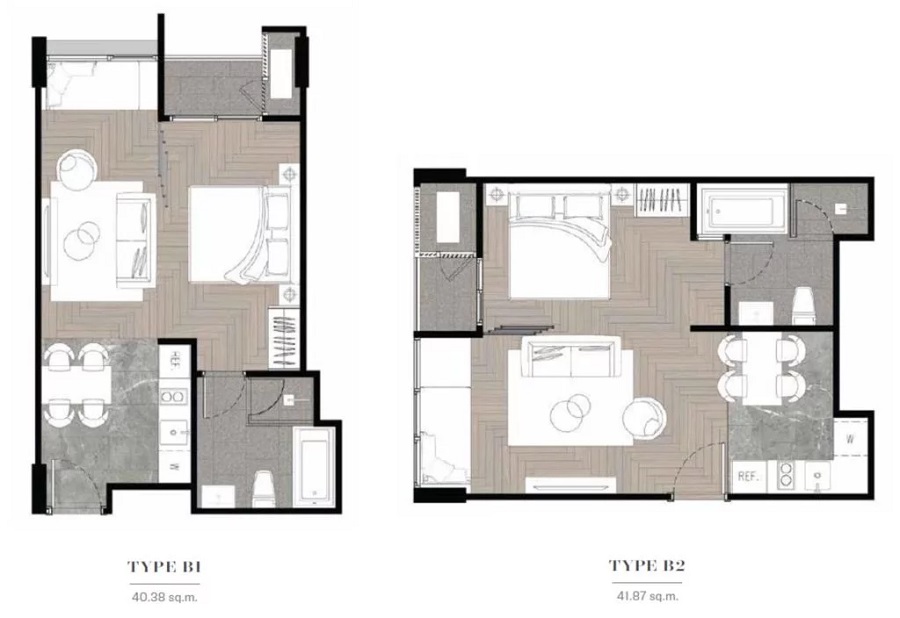 Walden Thonglor 8 1 bedroom plus floorplan