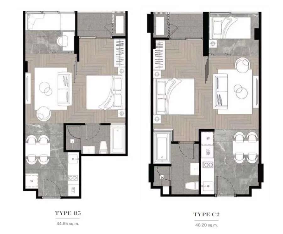 Walden Thonglor 8 1 bedroom plus floorplan