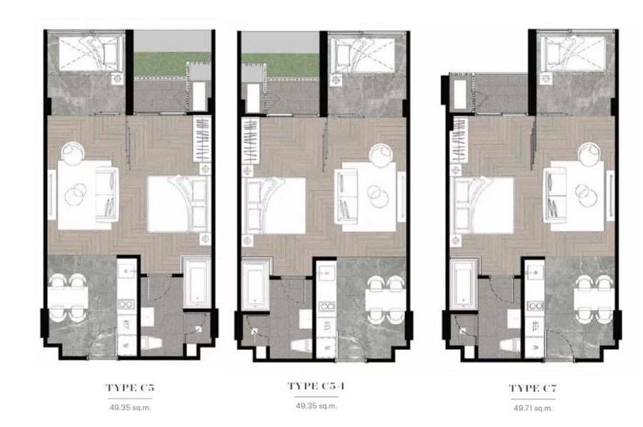 Walden Thonglor 8 2 bedroom floorplan