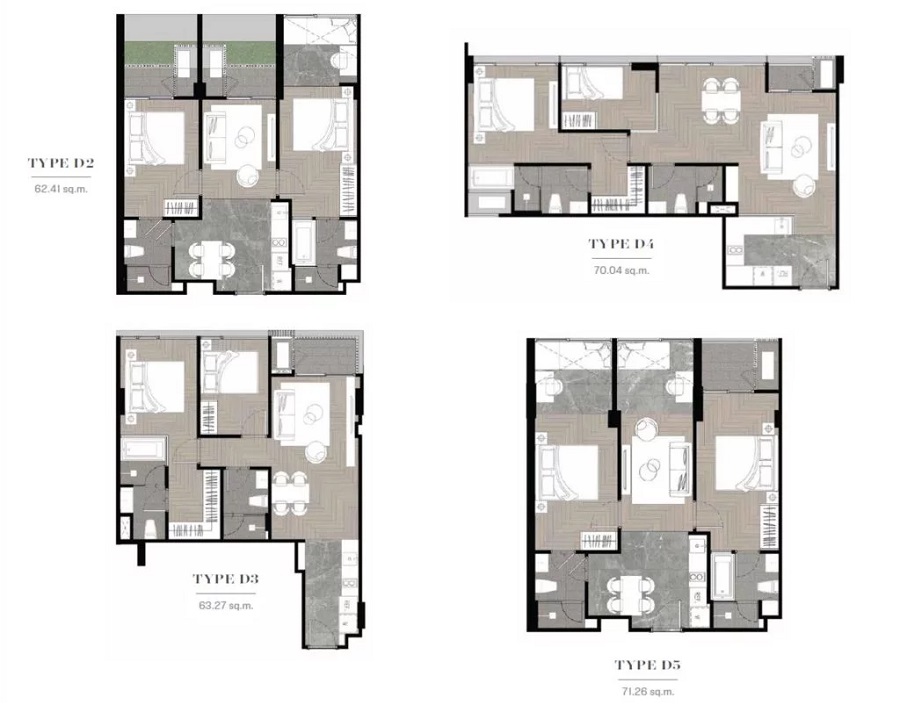 Walden Thonglor 8 2 bedroom plus floorplan