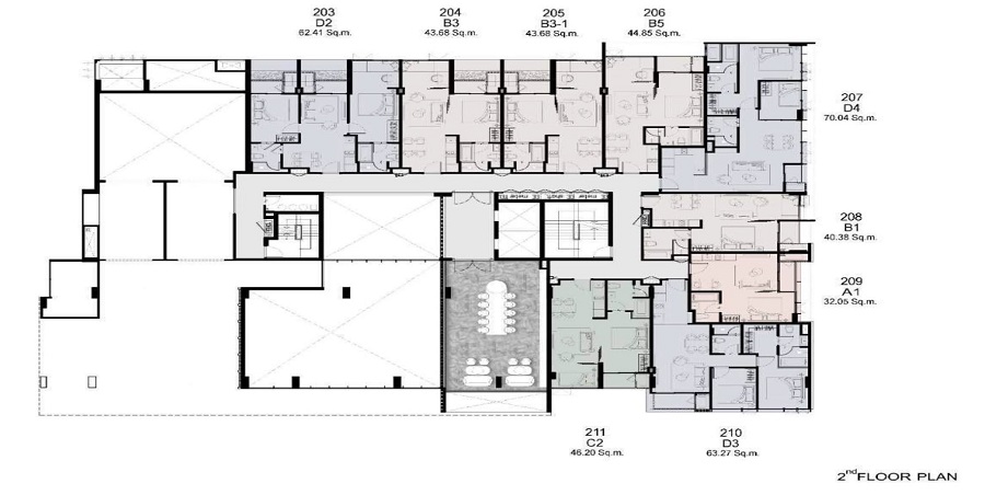 Walden Thonglor 8 2nd floor siteplan