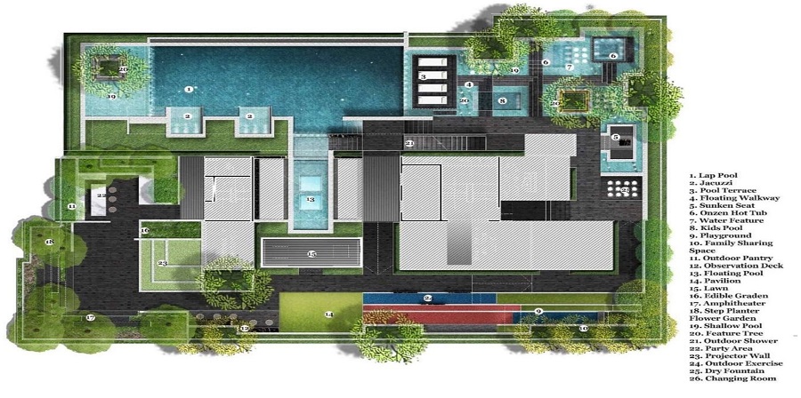 Walden Thonglor 8 rooftop siteplan